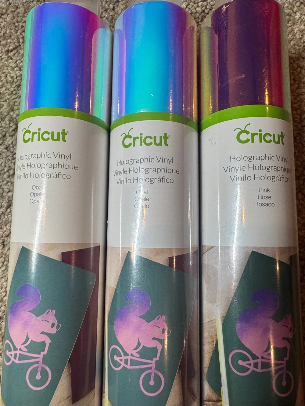 Cricut three holographic